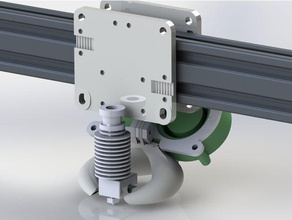 d-bot doble de 50 mm ventilador del conducto Impresora 3d las piezas 3d print model - Mito3D