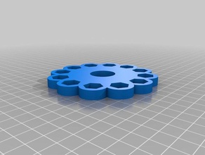 disco perforado Spielzeug & Spiele kundengebundene 3d print model - Mito3D