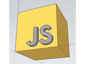 javascript block signs & logos 3d print model - Mito3D