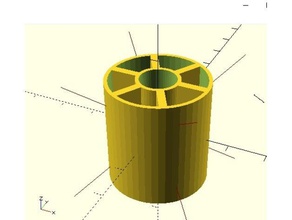 le tube d'insertion les pièces de rechange hacks réparations entretoises stabilisateur 3d print model - Mito3D