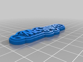 mi personalizados multilínea tag llavero de mcgyver llaveros personalizado 3d print model - Mito3D