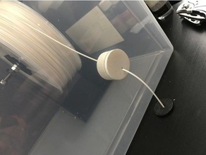 very clean tight filament feeder 3d printer accessories bolt box container feed hole nut 3d print model - Mito3D