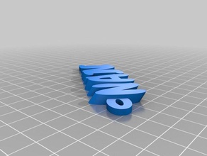 nalini testo - nome keyfob portachiavi organizzazione su misura 3d print model - Mito3D