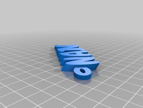 nalini - nome keyfob portachiavi organizzazione su misura 3d print model - Mito3D