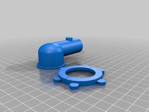 90 degree air nozzle mounting brackets hovercraft 3d printing 3d print model - Mito3D