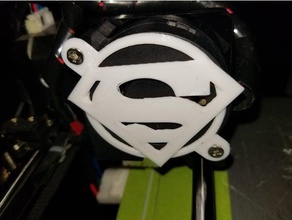anet a3 fan cover remix 3d printer parts cooling superman 3d print model - Mito3D