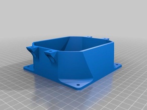 120mm 100mm düz profil kanal sistem yan bağlama mutfak ve yemek bağdaştırıcı fan sahibi ev geliştirme 3d print model - Mito3D