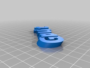 my customized iamburny's text - groult keyring keyfob organization 3d print model - Mito3D