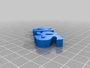 my customized iamburny's text - sbskl keyring keyfob organization 3d print model - Mito3D