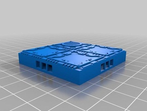 la zona de muerte los azulejos La impresión en 3d 40k openlock terreno warhammer 3d print model - Mito3D