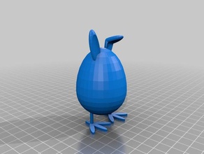ovo de coelho A impressão 3d lebre 3d print model - Mito3D