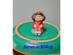 mafalda a arte 3d print model - Mito3D