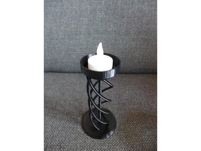 spiralized tealight dekor 3d print model - Mito3D