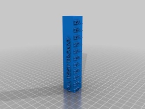 pla temp torre Stampa 3d prove su misura 3d print model - Mito3D