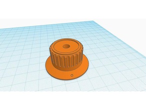 flange knob 3d printing 3d print model - Mito3D