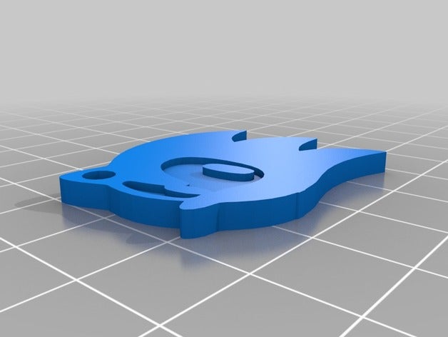 sonic medallion dual single extrusion games 3D print model - Mito3D