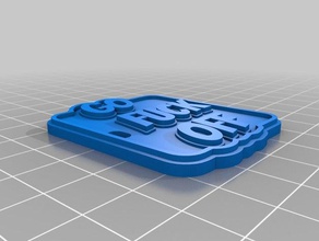 gfo keychains customized 3d print model - Mito3D