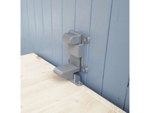 garden basement door latch outdoor & gate lock 3d print model - Mito3D