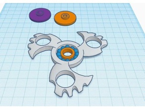 penny ponderado spinner juguetes mecánicos fidget 3d print model - Mito3D