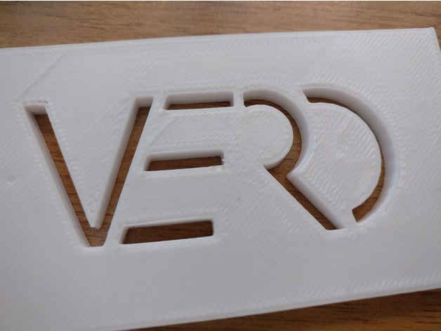 vero marca el simbolo art 3D print model - Mito3D