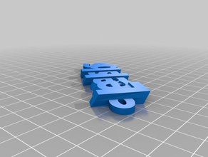 my customized iamburny's text - leelsbs keyring keyfob organization 3d print model - Mito3D