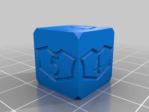 loyaltyborder dice customized 3d print model - Mito3D