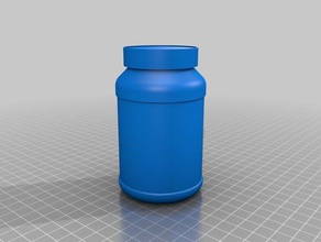 basic food jar pb etc decor 3d print model - Mito3D