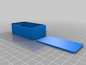 fourlettersliding top box les conteneurs personnalisé 3d print model - Mito3D