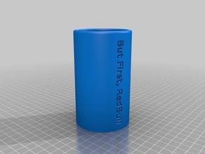 but first redbull 12oz koozie containers coozie koozy 3d print model - Mito3D