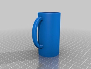 simple asa de la taza comida & bebida botella en montaña rusa posavasos café copa beber agua 3d print model - Mito3D