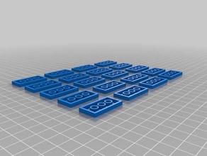 personnalisé lego compatible avec une assiette plate L'impression 3d 3d print model - Mito3D