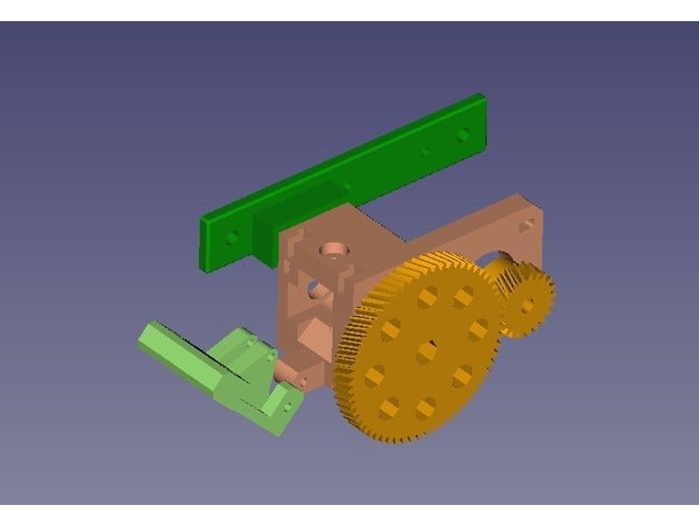 orientata bowden estrusore mk7 Stampante 3d estrusori 3D print model - Mito3D