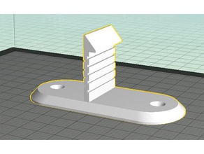 pared clip articulado pieza superior partes el personalizado 3d print model - Mito3D