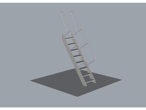 stair buildings & structures abs home rhino stairs up3d 3d print model - Mito3D