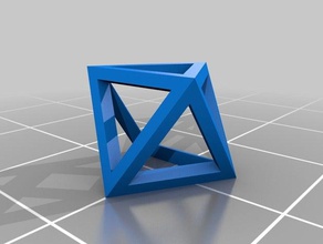 octahedron math art customized 3d print model - Mito3D
