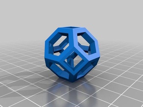 truncated octah hedron math art customized 3d print model - Mito3D