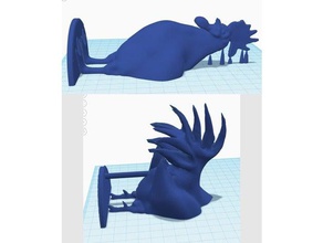 printable minneapolis rooster split supported sculptures 3d print model - Mito3D