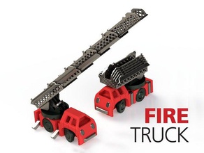 camion dei pompieri giocattoli meccanici 3d print model - Mito3D