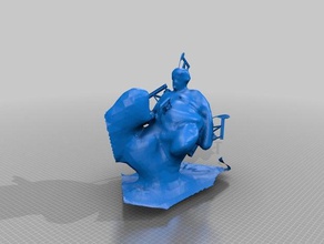 nuk kargaşa heykeller yağ 3d print model - Mito3D