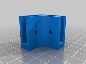 6mm l corner bracket organization customized 3d print model - Mito3D