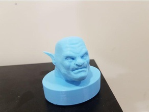 demônio cabeça esculturas do busto fantasia a 3d print model - Mito3D