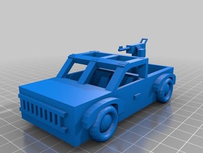 desierto en jeep vehículos auto coche el de juguete vehículo 3d print model - Mito3D