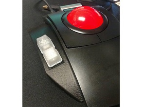 cst l-trac 2-swtch auxiliary button housing computer cherry mx switch trackball 3d print model - Mito3D