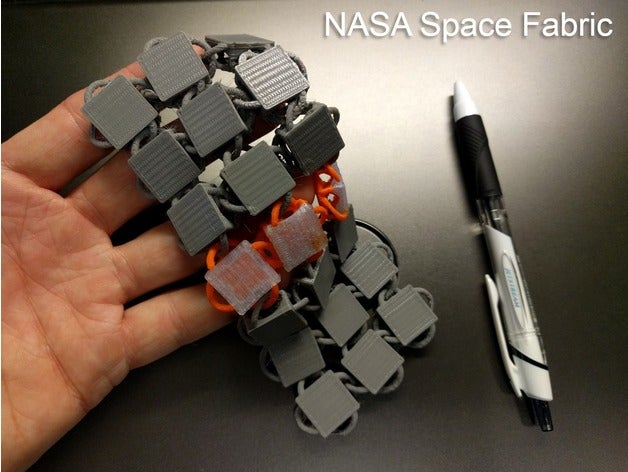 nasa space fabric engineering chainmail 3D print model - Mito3D