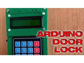 keypad door lock arduino servo diy password 3d print model - Mito3D