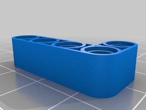 mon paramétrique personnalisé lego technic l-faisceau L'impression 3d 3d print model - Mito3D