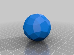 Kreisen rhombicosidodeca hedron Mathe-Kunst kundengebundene 3d print model - Mito3D