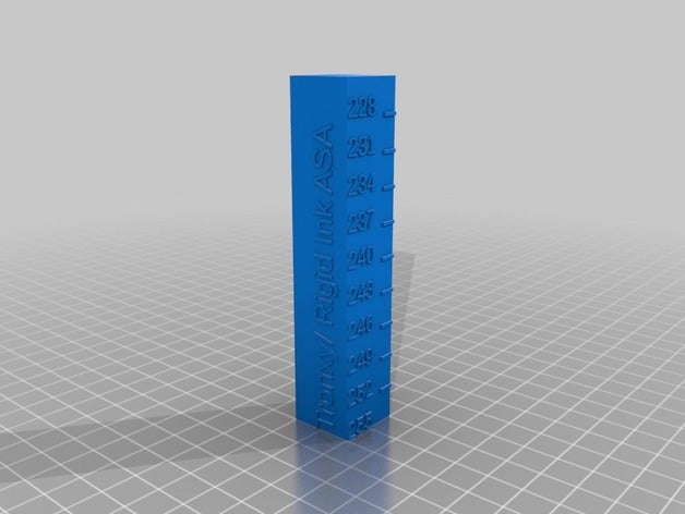 235 tronxy rigidink asa - 255 temp Kulesi 3d baskı testleri özelleştirilmiş 3D print model - Mito3D