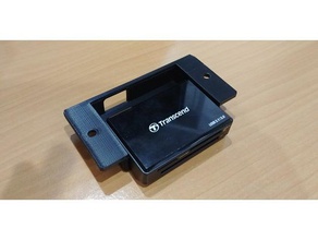 transcend ts-rdf9k under-desk mount organization 3d print model - Mito3D