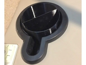rv cupholder divider bottom plug automotive cup holder 3d print model - Mito3D
